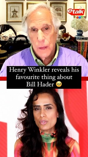 7.4K views · 52 reactions | Is Henry Winkler the nicest man alive?! ❤️ We asked the ‘Barry’ star what his favourite aspect of Bill Hader was, and he went on a compliment spree! 凉 Watch ‘Barry’ Sundays at 10pm on @cravecanada and catch up on past seasons now.  #HenryWinkler #BillHader #Barry #HBO | etalk | Facebook