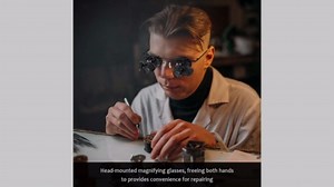 ZJchao Magnifying Glasses, Head Mount Magnifying Glass with LED Light 20x Glass for Close Work Electronics Eyelash Crafts Jewelry Repair