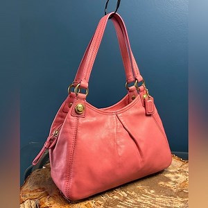 Coach Mini Maggie Mia Pink Leather Satchel Shoulder Purse 44322 EUC