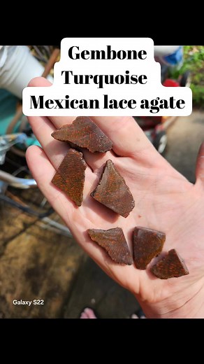 Some gems i cut today getting ready to polish #gembone #turquoise #crazylaceagate | Clayton Patterson