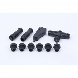 [Hot Item] Outdoor Waterproof M12 2p to 8p Cable Connector Plastic Male Female Snap-in with Copper Contact Material