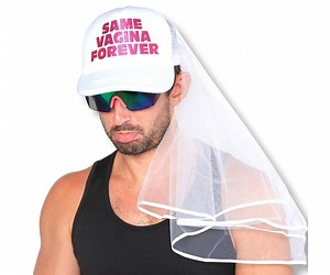 Bachelor Party Hat and Veil - Bachelor Party Ideas, Supplies, Gifts, Jokes and Favors - Etsy