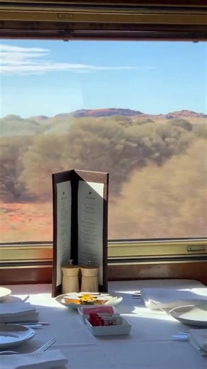 2.1K views · 144 reactions | Breakfast with a view  Enjoy all-inclusive fine dining in our Queen Adelaide Restaurant, whilst watching Outback Australia pass you by.  instagram.com/marinacalin #JourneyBeyondRail #AustraliaByTrain #TheGhan #IndianPacific #GreatSouthern #OutbackAustralia | Journey Beyond Rail | Facebook