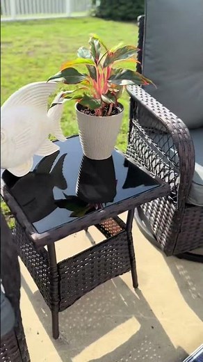 EROMMY glider and swivel chair set for outdoor! #outdoorfurniture