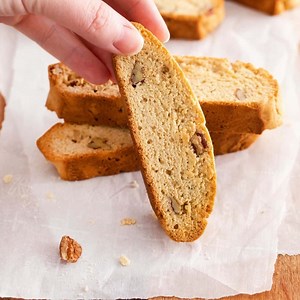 Sugar Free Maple Pecan Biscotti