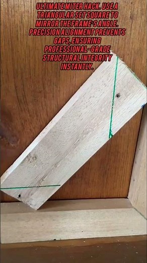 Pro Woodworking Trick For Flawless Corner Joints#woodworking #carpentry #diyhacks #tipsandtricks