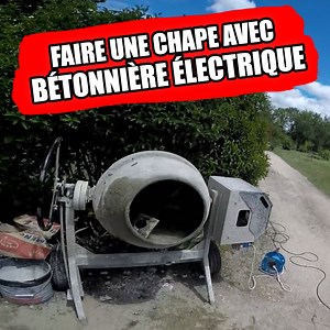 Conseil maçonnerie : faire une chape avec une bétonnière électrique 👍🏼 | Maçons du 47