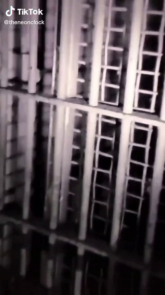 Have you seen our friend. She's seen you. #fyp #foryou #foryoupage #neonclock #horror #scary