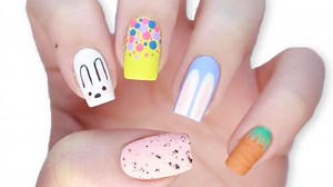 These 5 adorable Easter inspired nail designs are perfect for beginners to try at home! 🐰 | cutepolish