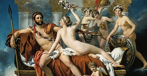 Mars disarmed by Venus and the Three Graces by Jacques-Louis David – Art print, wall art, posters and framed art