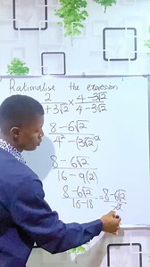 2K views · 52 reactions | Rationalization of surds. | Maths with Esomnofu. | Facebook