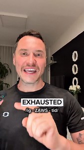 8.8K views · 2.4K reactions | EXHAUSTED  exhausto/a agotado/a. Learn its accurate pronunciation. Practice and improve your English on Airlearn (get it on your App Store)  … #english #ingles #learn #learnenglish #speakenglish | Profe Raff | Facebook