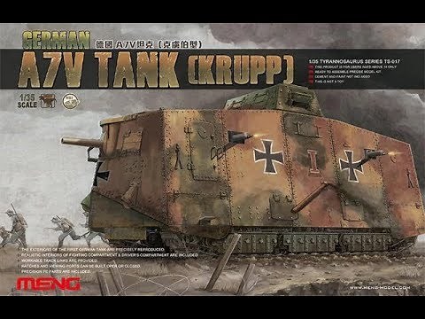 Meng 1/35 A-7V Tank (Krupp) WW1 Buddy Build part 1