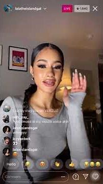 Lala Shows Off Her New Boobs On Ig Live.