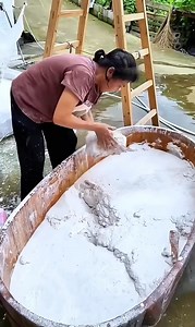 21K views · 18 reactions | This is how they purified sweet potato starch. | Charity Bisteroso | Facebook