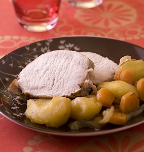 Rôti de porc au cidre, en cocotte minute - Recettes de cuisine Ôdélices