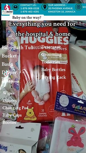 At Simply Halal, we aid expect couples in getting ready to meet the "love of their life" ! Please WhatsApp us today for a copy of our Baby Brochure at 876-402-4291 #PackingForHospital #HospitalBagEssentials #NewMomMustHaves #PregnancyPrep #MaternityBag #LaborAndDelivery #BabyOnTheWay #MomToBe #PregnancyJourney #expectingparents | Simply Halal