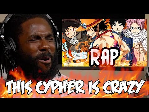 ANIME FIRE USER RAP CYPHER REACTION | RUSTAGE & More