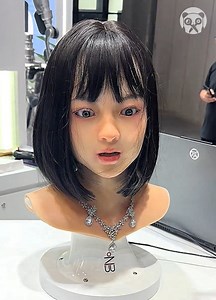 3.2K views | Ultra-realistic robot face mimics human facial expressions | Lady Panda | Facebook