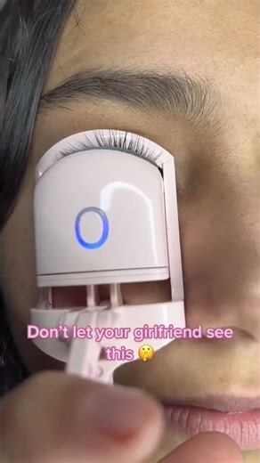 Rechargeable heated curler.👧😍💗Achieve perfect eyelashes in seconds #lightinthebox #makeup #tools