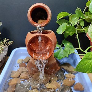 very easy to make terracotta fountain at home | M garden