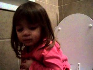 Falling asleep on the toilet. funny babies