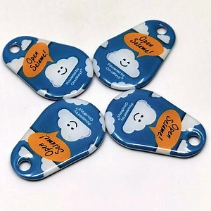 [Hot Item] Electric Vehicle Ocpp Cashless Payment Laser Engraved Number Smart NFC Keychain RFID Epoxy Keytag