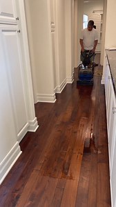 The Bona PowerScrubber and Bona Deep Clean Solution can be used to bring new life to dull, dirty floors just in time for the holidays 🎇 👏 📷 Jace Hardwood Flooring | Bona US Professional