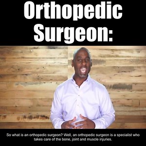 21 reactions | So what is an orthopedic surgeon? Well, an orthopedic surgeon is a specialist who takes care of the bone, joint and muscle injuries. | Dr. Jason Hammond | Facebook