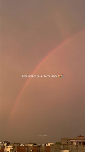 Lightning Inside a Rainbow