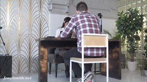 Sexy doctor pranks a student during psychology test (Jeny Smith)