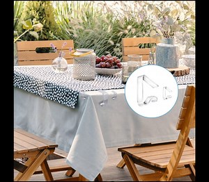 Plastic Tablecloth Clips Transparent Table Cloth Holder 24 Pieces Clear Table Clips Tablecloth Cover Clamp for Picnic Weddings Home Camping Restaurant Outdoor