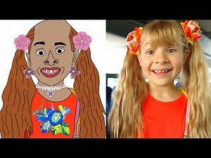 Diana and Roma teach School bus rules with friends Drawing Meme