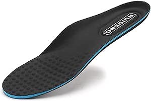 Ruideng Insoles for Women with Memory Foam | Arch Support Inserts for Plantar Fasciitis | Sweat Absorption Black