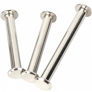 [Hot Item] M5X4/5/6/8/10/12/15-125mm Nickel Plated Iron Rivet Book Picture Binding Screw Nail Recipes Albums Butt Rivet Leaflet