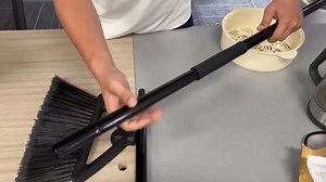 Outdoor Angle Broom Indoor,Upgraded Heavy Duty Commercial Brooms,Black Broom for Sweeping House,Restaurant,Kitchen,Garage,Courtyard