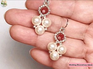 How to Make Easy Earrings Tutorial for Beginners | Wedding Decoration Ideas