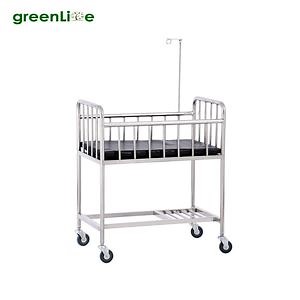 [Hot Item] Cheap Baby Bed Hospital Furniture Stainless Steel Children Bed Pediatric Hospital Bed