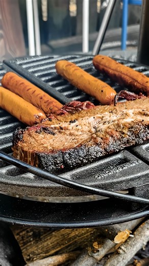 🔥 Enjoy the versatility of our fire pit cooking system! #goldenscastiron #firepits #grilling #madeinusa | Goldens' Cast Iron