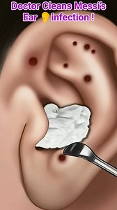 298K views · 733 reactions | Doctor Cleans Messi’s Ear infection treatment ! #video #animation #satisfying #reels #trending #cleaning #shorts | Akhilesh Yadav | Facebook