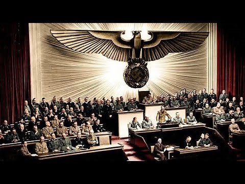 Adolf Hitler Speech in Color 1939 Reichstag Berlin
