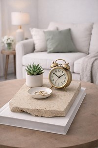 Travertine Stone Display Slab Natural Stone Decor Minimal Styling Photography Prop - Etsy Canada