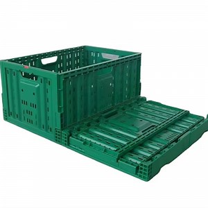 [Hot Item] Customized Large Logistics Collapsible Crate Turnover Mesh Style Plastic Vegetable Storage Basket