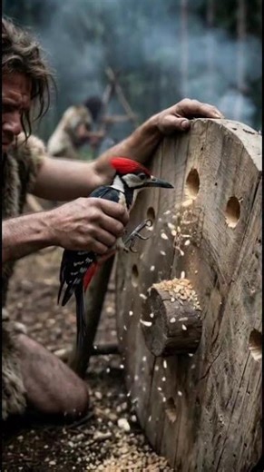The First Drill:#PrimitiveTools#StoneAgeInnovation#NatureAsTechnology#CreativeHistory