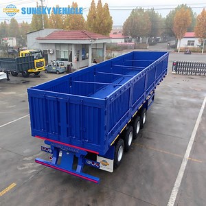 [Hot Item] 4 Axles Side Dump Trailer 60ton Tipper Trailer for Sale