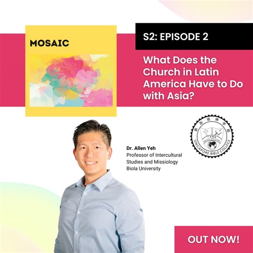Dr. Allen Yeh (Biola University) joins Benita and Justin to share his insights on the similarities between the Latin American and Chinese churches and the theological lessons that the Asian church can learn from the Latin American church. Listen @ https://www.sbc.edu.sg/podcast/ #podcast #mosaic #singaporebiblecollege #sbc #seminary #biblecollege #theology #神学 #神学院 #新神 | Singapore Bible College