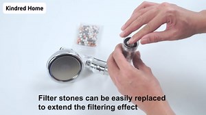 Filtered Handheld Shower Head for Hard-Water - High-Pressure Showerhead w/Filter Ionic Beads, 4-Mode w/ON/OFF Stop, Low Water Pressure Areas, Water Saving, Remove Chlorine, Reduces Dry Itchy Skin, Set