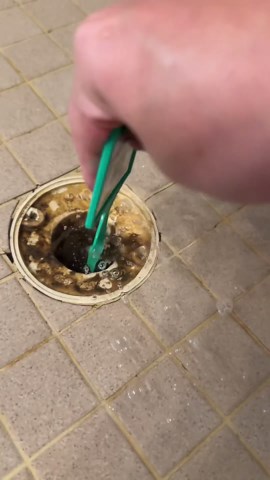 Easy shower drain cleaning - quick deep clean hack
