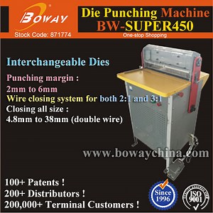 [Hot Item] A3 A4 Calendar Booklet Notebook Double Wire Electric Binding Hole Punching Machine