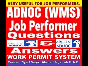 ADNOC JOB PERFORMER INTERVIEW QUESTIONS IN PTW SYSTEM. #adnoc #hseengineers #hseprofessionals #hse